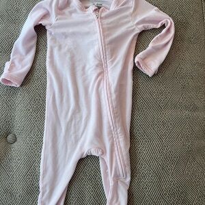 Pottery Barn Kids Light Pink Footie One Piece